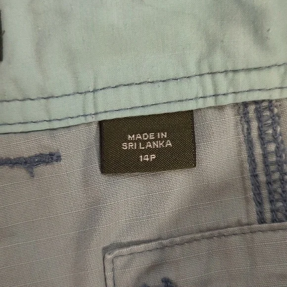 Eddie Bauer Sz 14P shorts green cargo shorts - Picture 5 of 10